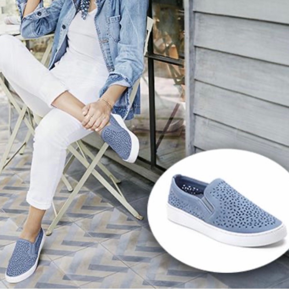 Vionic Splendid Midi Perforated Slip-On Blue - image 3